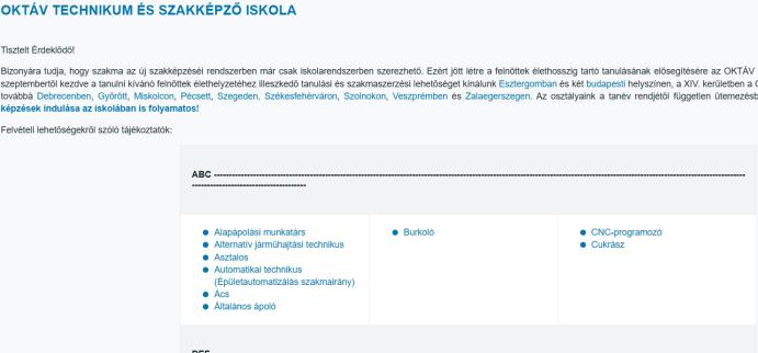 Szakközépiskola és technikum